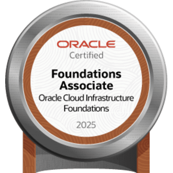 OCI Certified Foundations Associate certificate preview